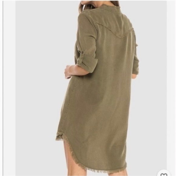 🫒Cloth & Stone Anthro Western Shirt Dress🫒 - Picture 5 of 12